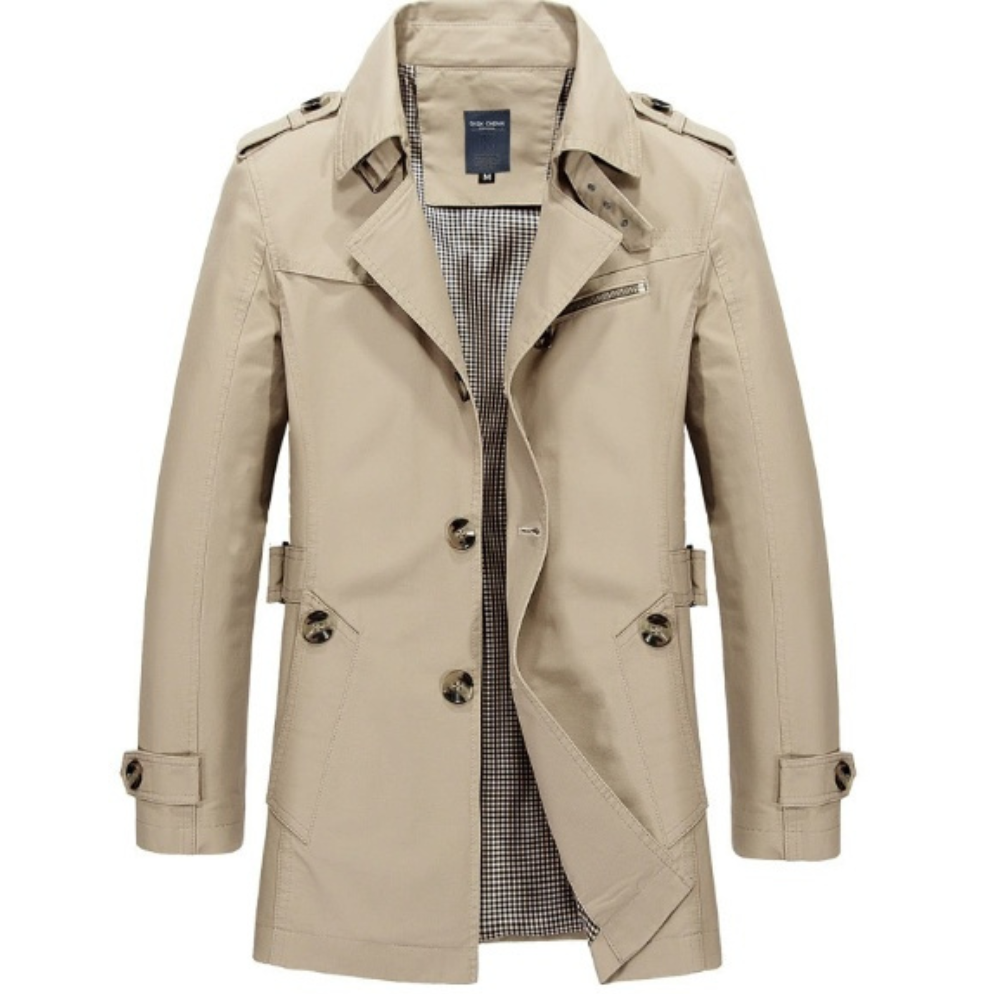 Men’s Trench Coat | Double-Breasted Classic