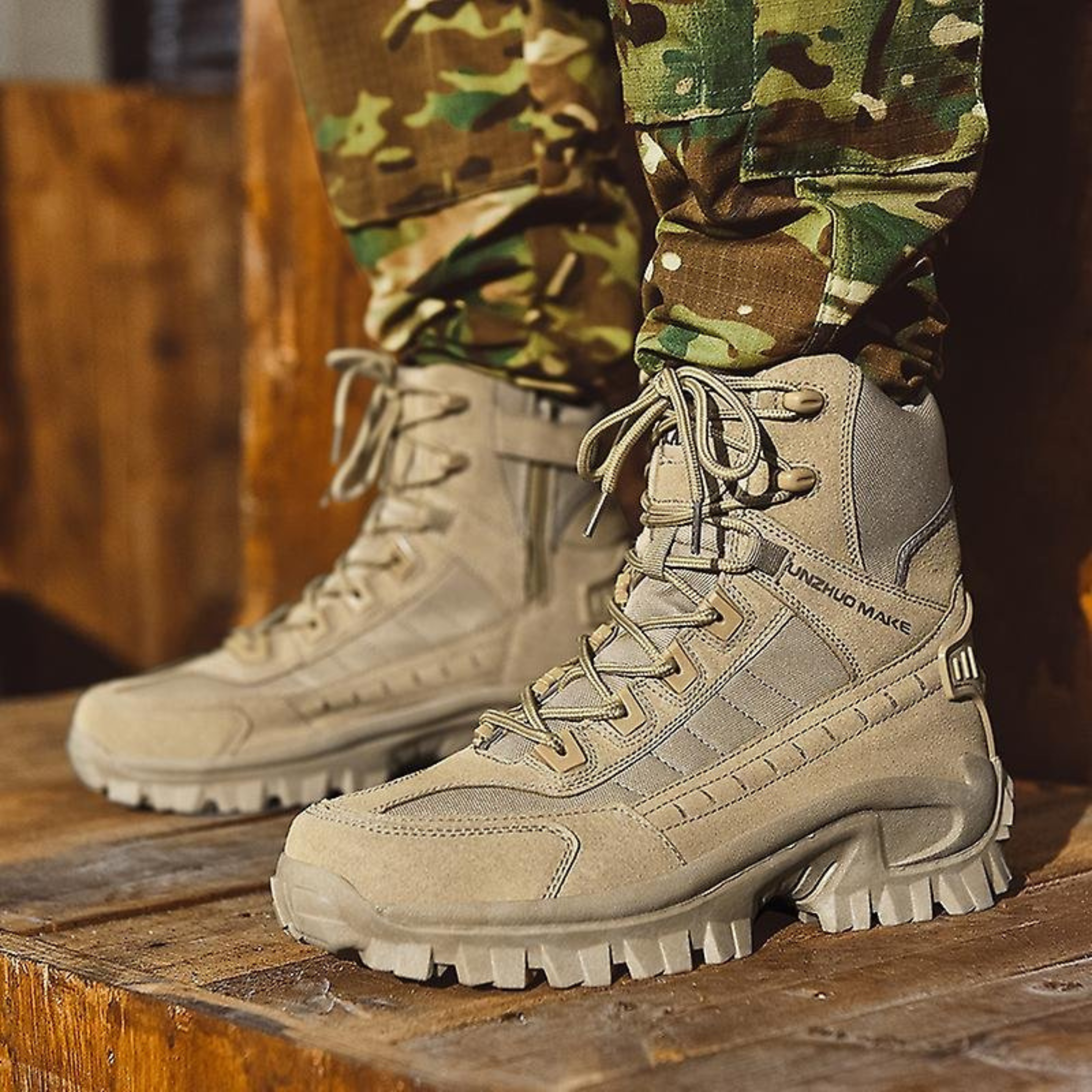 Men’s Tactical Boots | High-Top Ankle Support and Rugged Grip Sole