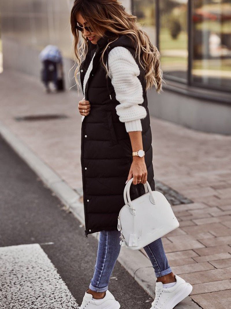 Zara | Knee-length quilted winter jacket 2