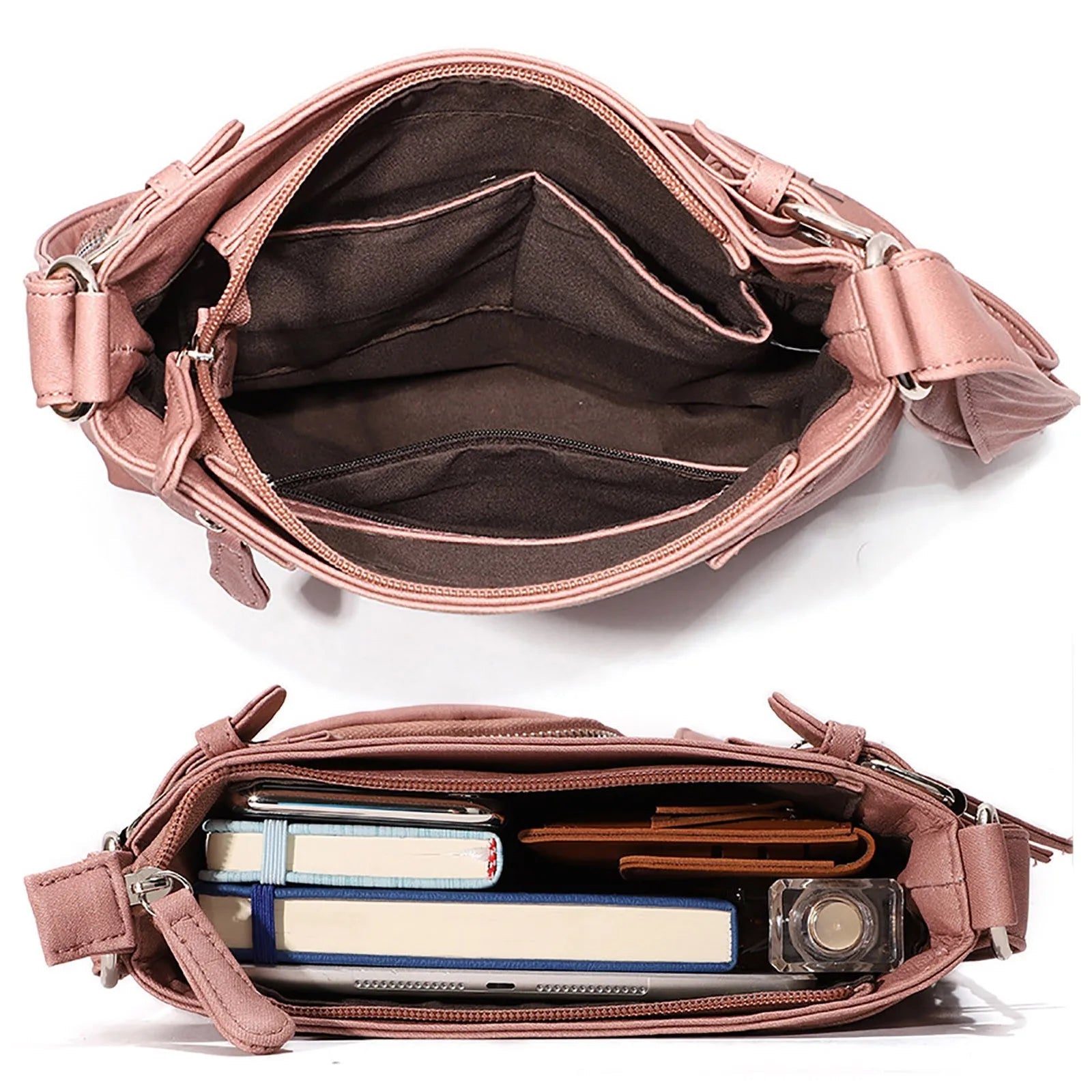 Women's Multi-Pocket Shoulder Bag | Anti-Theft Design-3