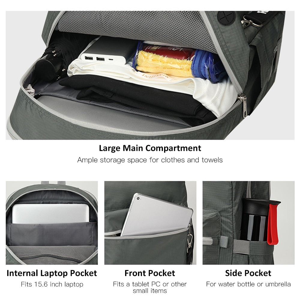 Unisex Camping Backpack with Foldable Stool | Durable & Water-Repellent 3