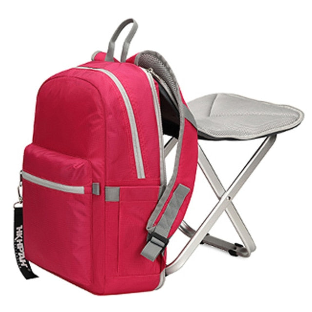 Variant image for Unisex Camping Backpack with Foldable Stool | Durable & Water-Repellent-2