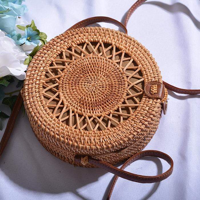 Women's Rattan Messenger Bag | Stylish Handbag 2