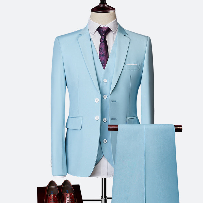 3-piece formal men's suit set 0