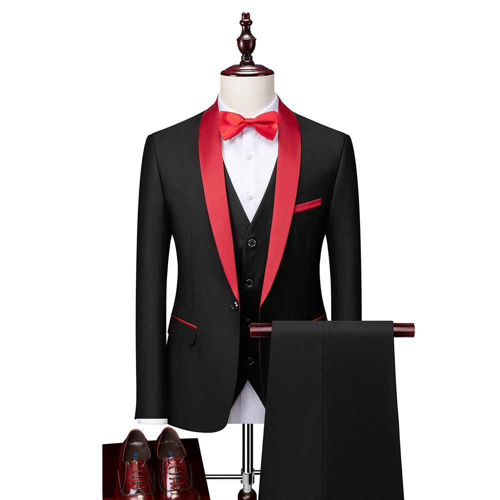 3-piece slim fit suit set for men 4