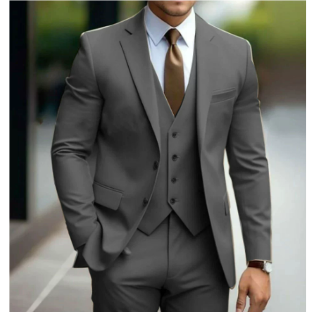 3-piece wedding guest suit for men | Two buttons 10