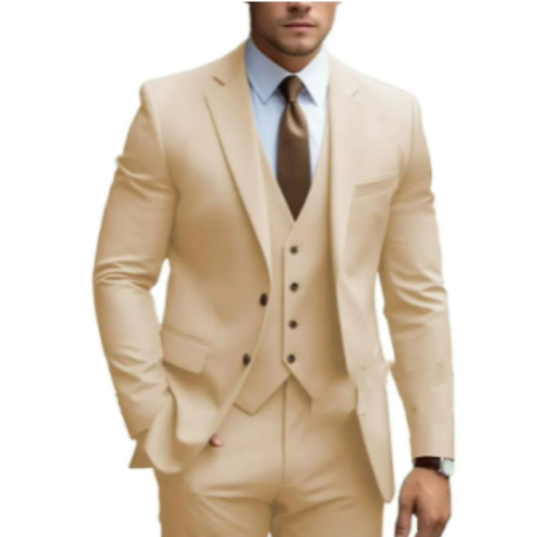3-piece wedding guest suit for men | Two buttons 5