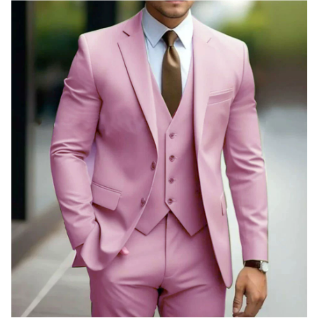 3-piece wedding guest suit for men | Two buttons 8
