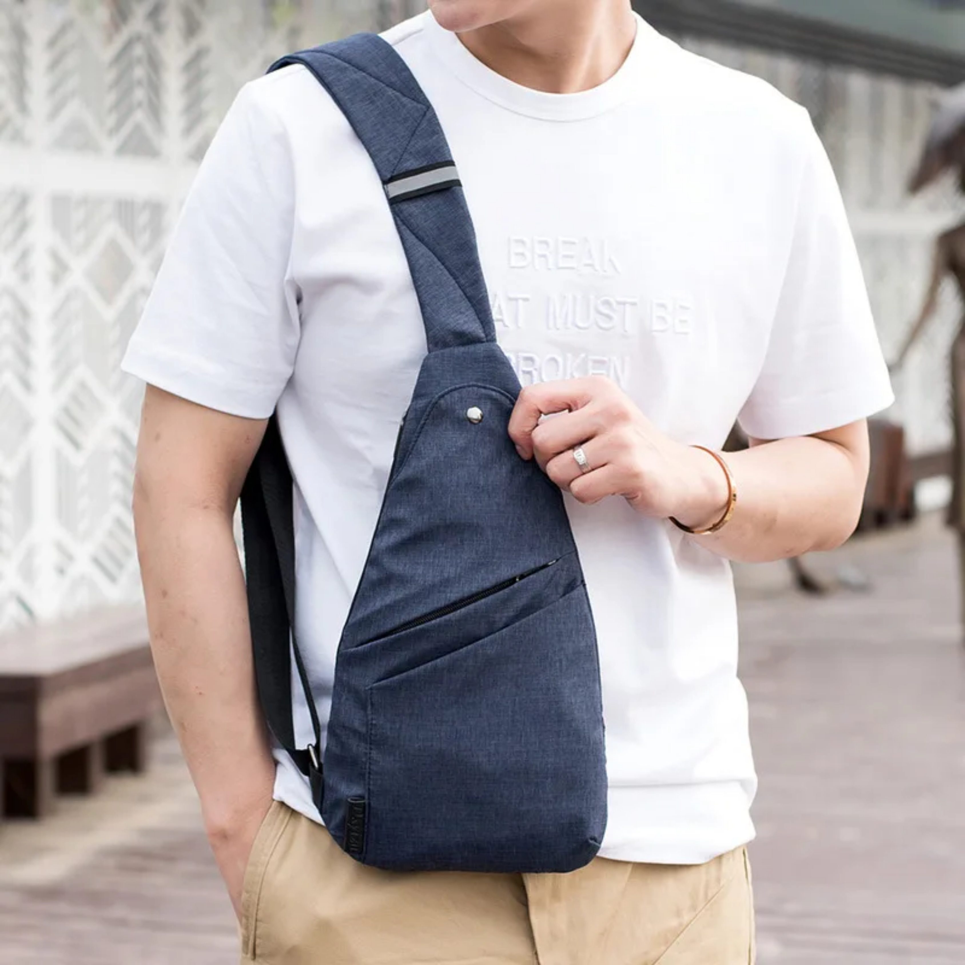 Men's Anti-Theft Crossbody Bag | Secure Travel Design
