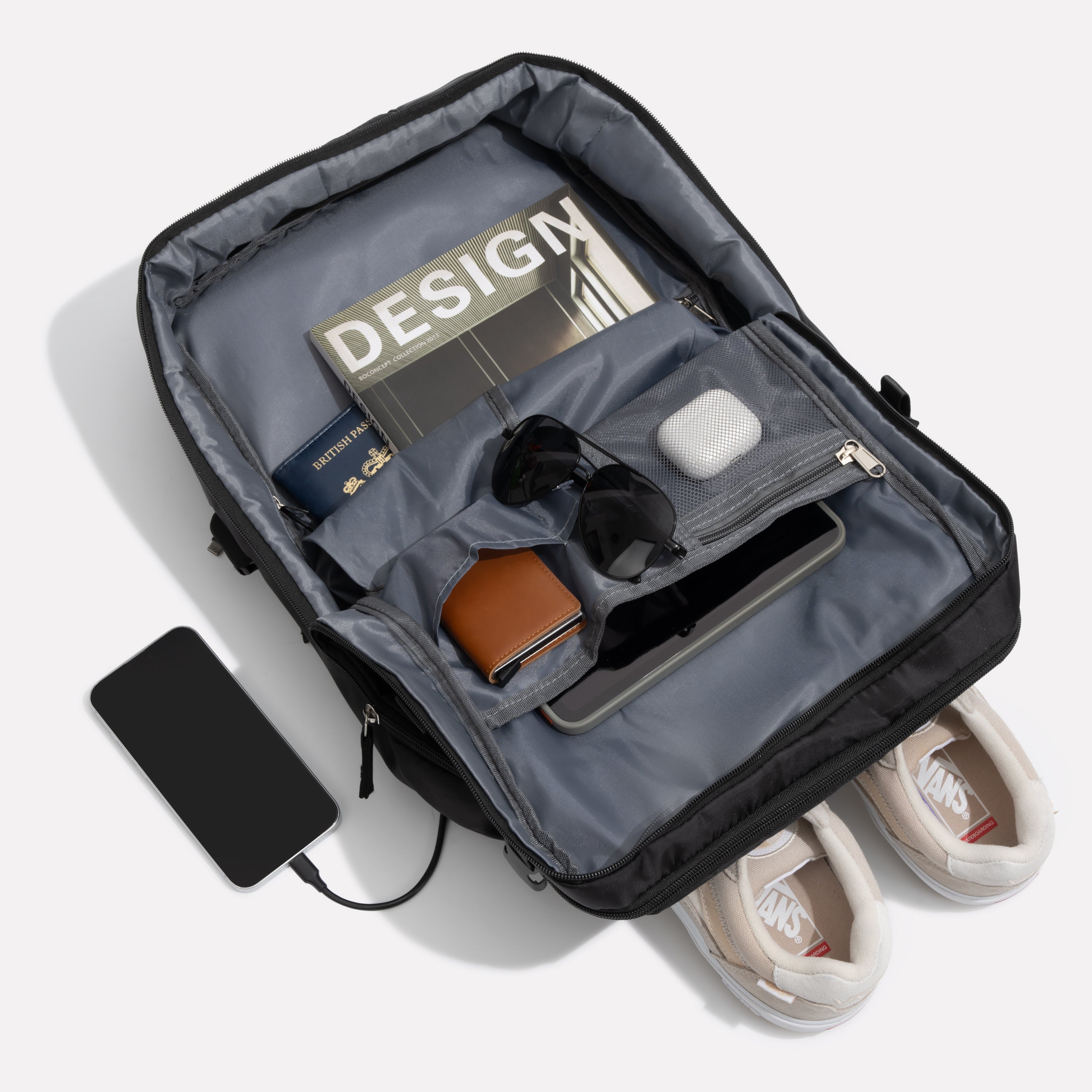 Men's Travel Backpack | Expandable Carry-On with Laptop Compartment-3