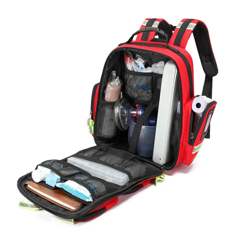 Essential First Aid Emergency Travel Backpack | High-Visibility