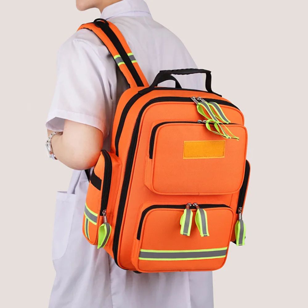 Essential First Aid Emergency Travel Backpack | High-Visibility
