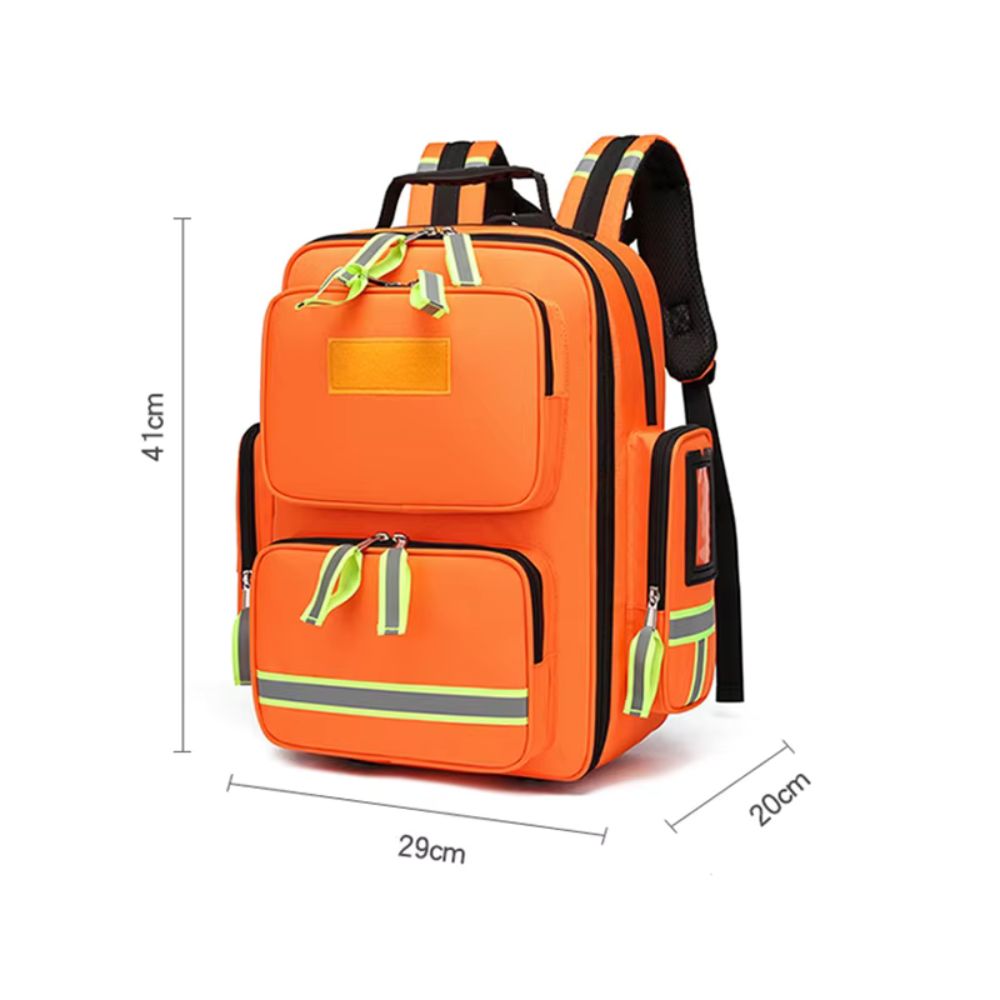 Essential First Aid Emergency Travel Backpack | High-Visibility
