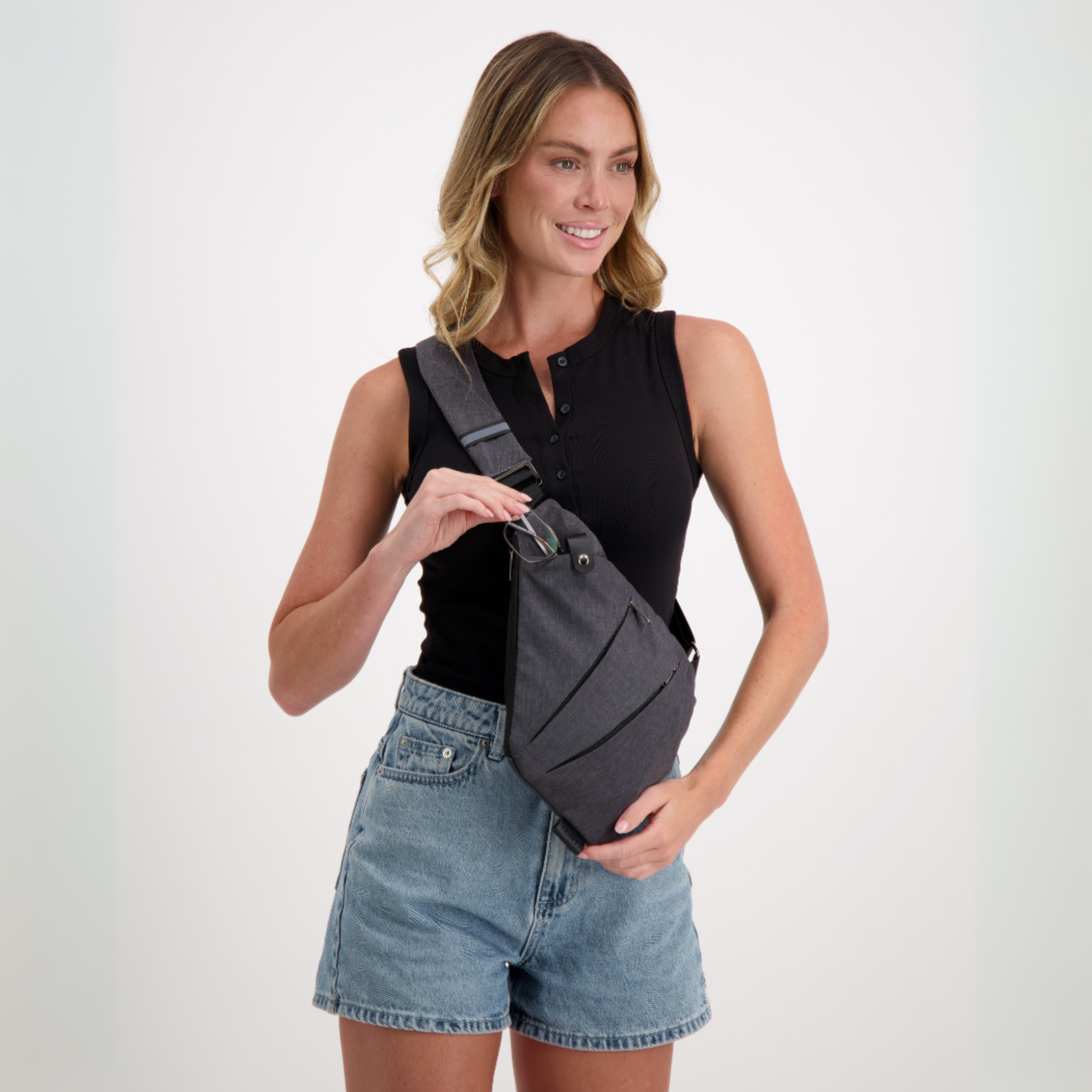 Anti-Theft Crossbody Sling Bag | RFID Protected and Slash-Resistant 3