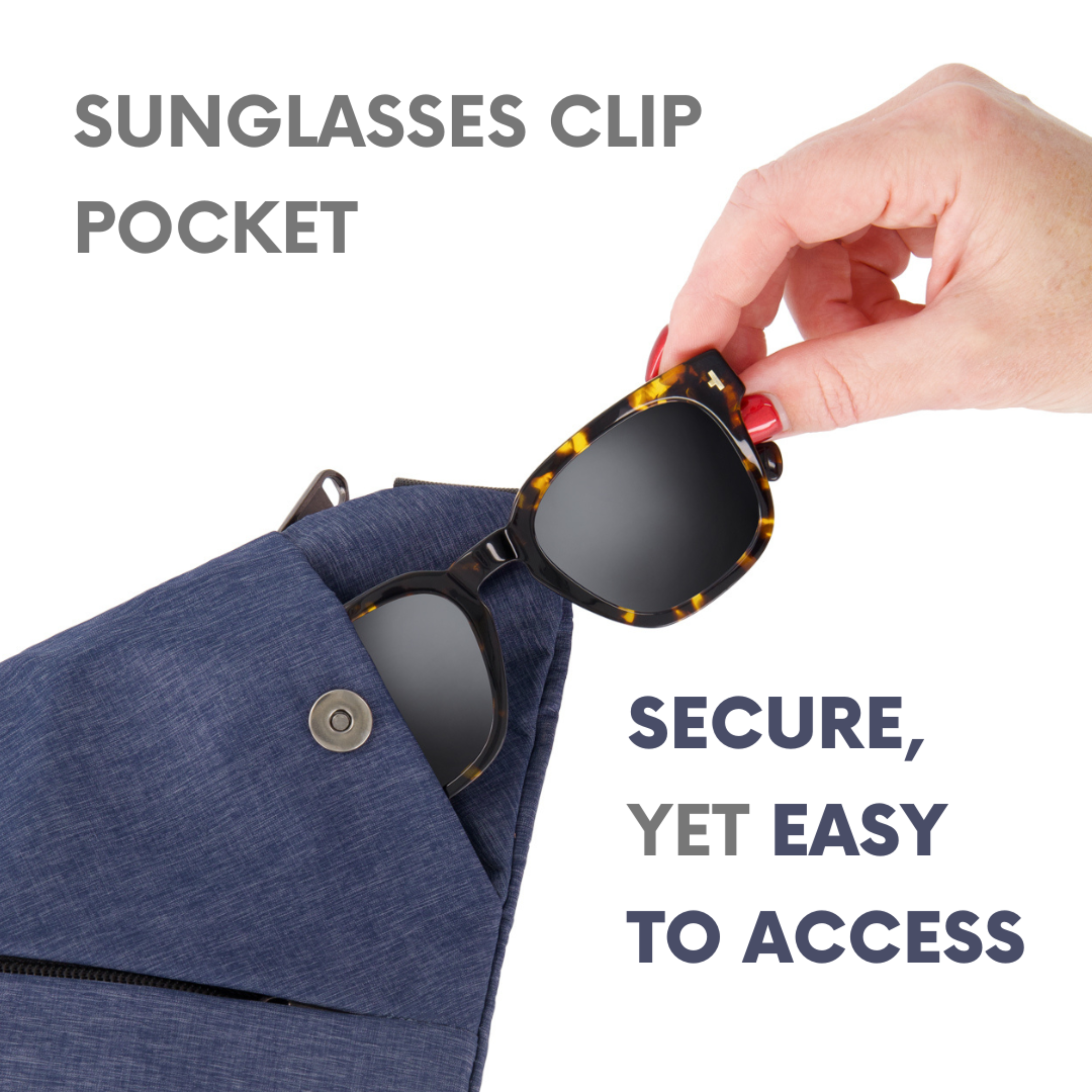 Anti-Theft Crossbody Sling Bag | RFID Protected and Slash-Resistant 8