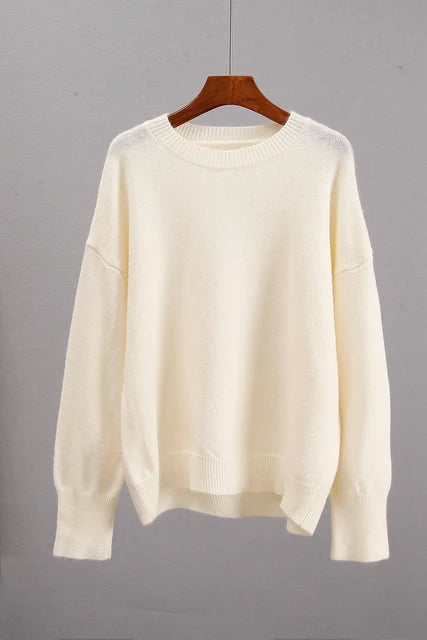 Basic Cashmere Sweater Women 1