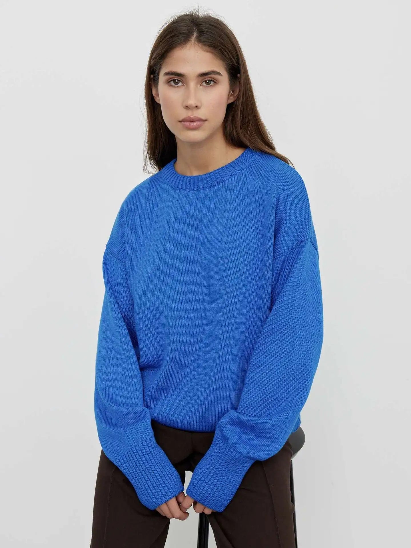 Basic Cashmere Sweater Women 5
