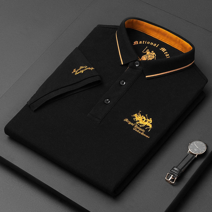 Casual Button-Down Polo Shirt for Men | Short Sleeve 10