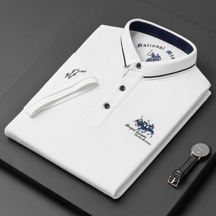 Casual Button-Down Polo Shirt for Men | Short Sleeve 2