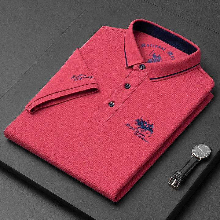 Casual Button-Down Polo Shirt for Men | Short Sleeve 5