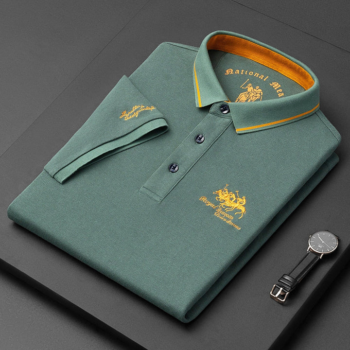 Casual Button-Down Polo Shirt for Men | Short Sleeve 6