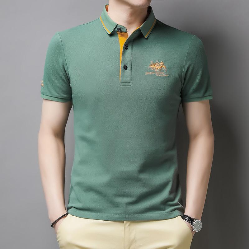 Casual Button-Down Polo Shirt for Men | Short Sleeve 7