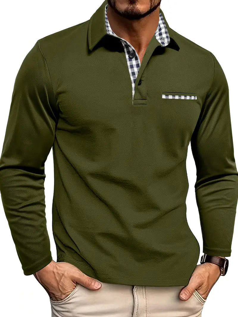 Charel | Long Sleeve Polo Shirt for Men – Stylish and Versatile 2