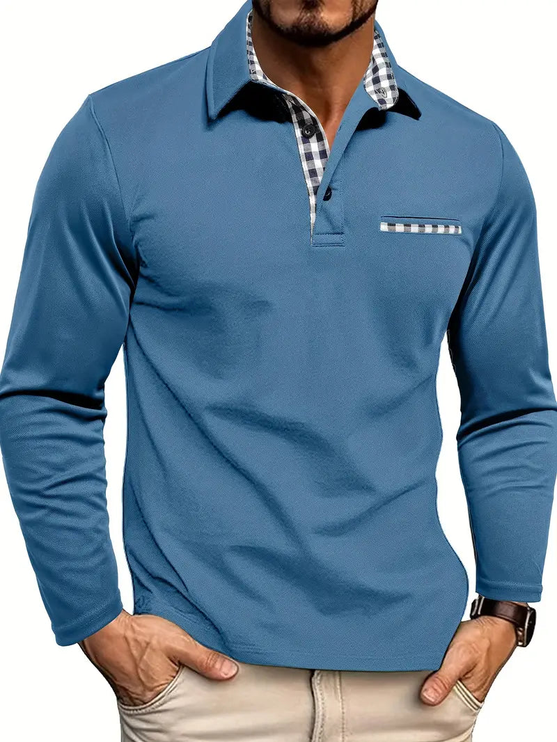 Charel | Long Sleeve Polo Shirt for Men – Stylish and Versatile 3