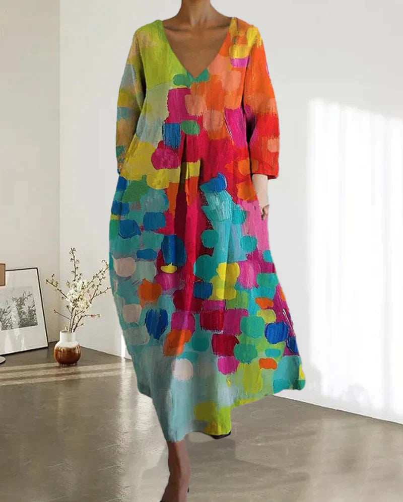 Colorful printed dress for women 3