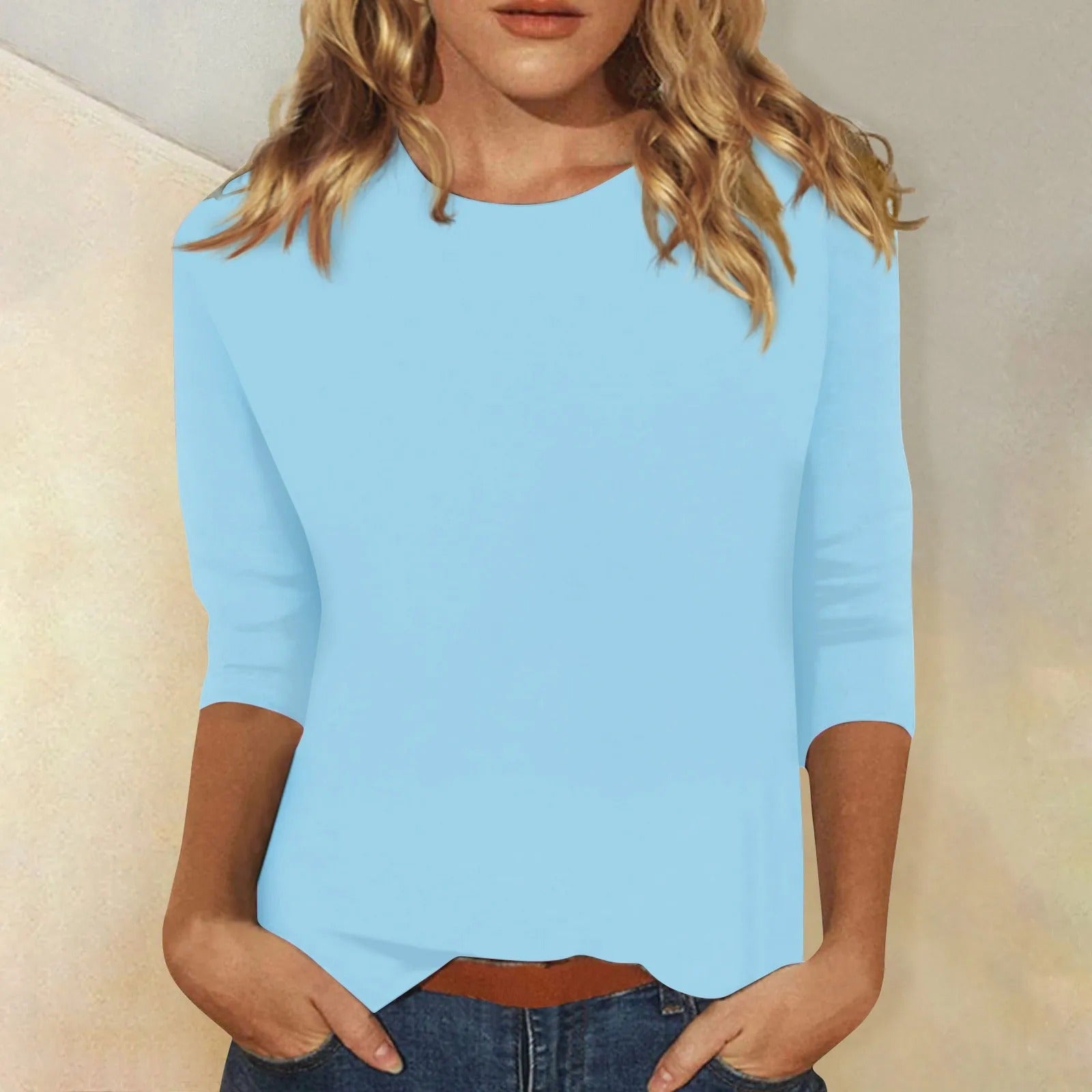 DARIELA | Women's long-sleeved round-neck shirt 0