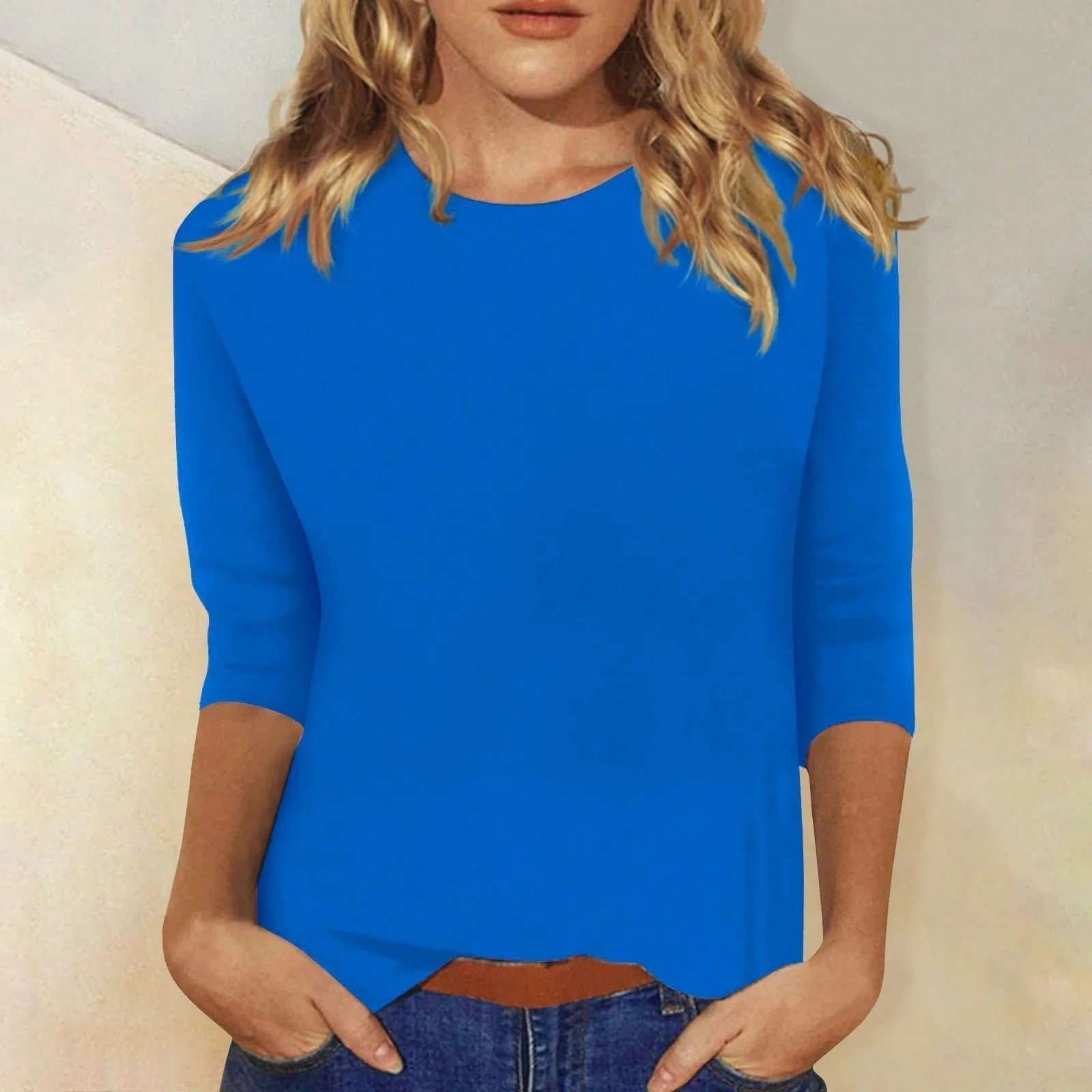DARIELA | Women's long-sleeved round-neck shirt 4