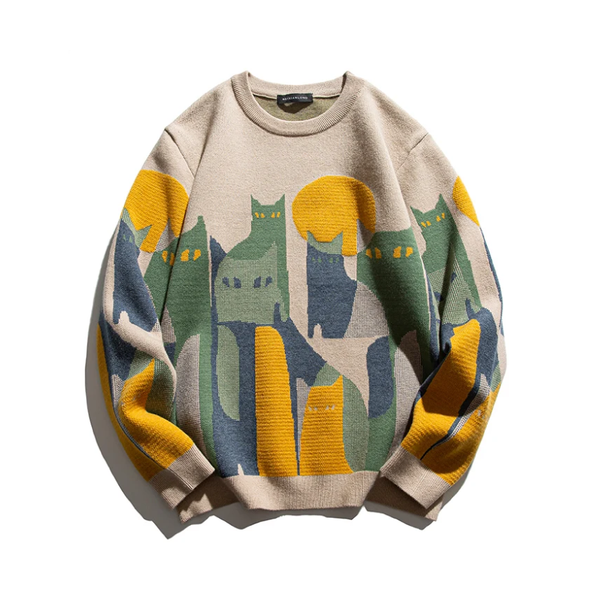 Dieter | Moonlit cat sweater 0