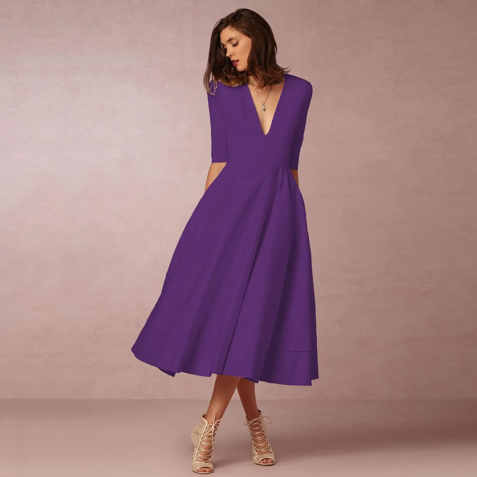 Elegant evening dress for women | Midi 7