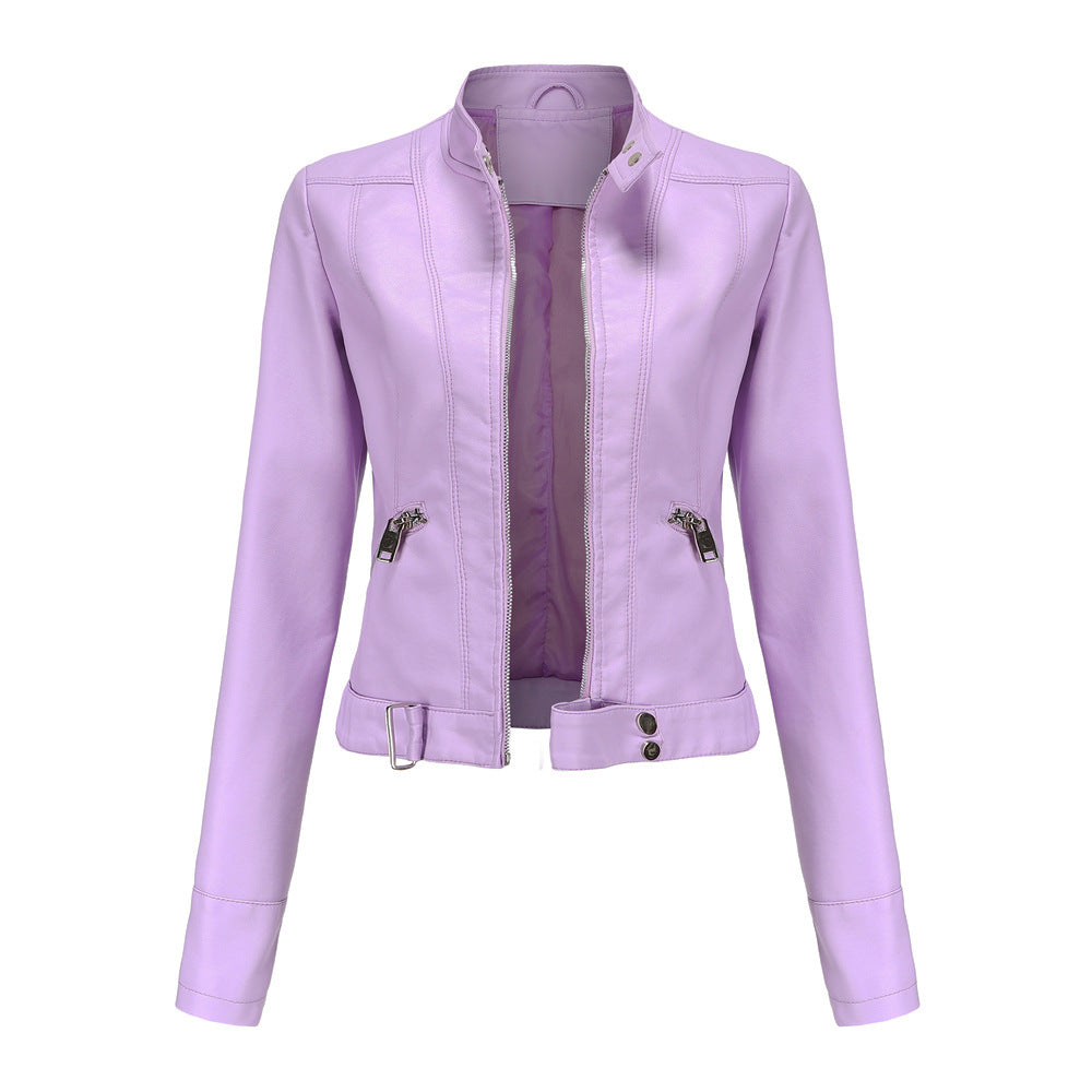 Elegant leather jacket for women 3