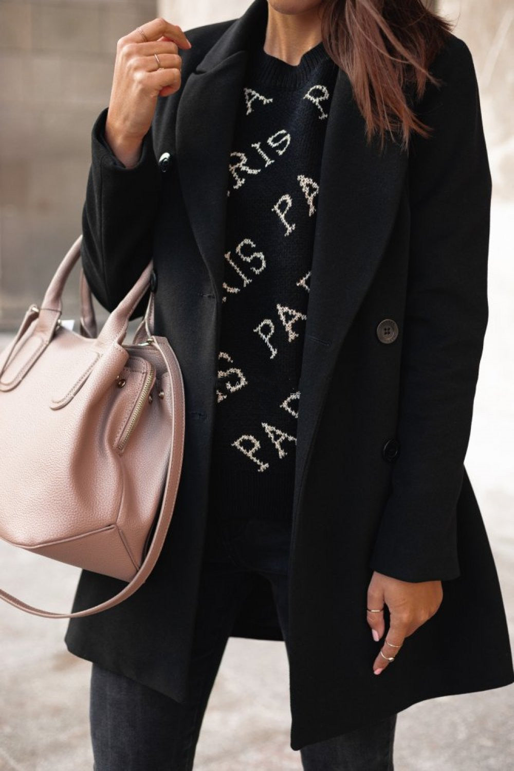 Elegant women's polyester coat: Warm, Timeless & Versatile 1