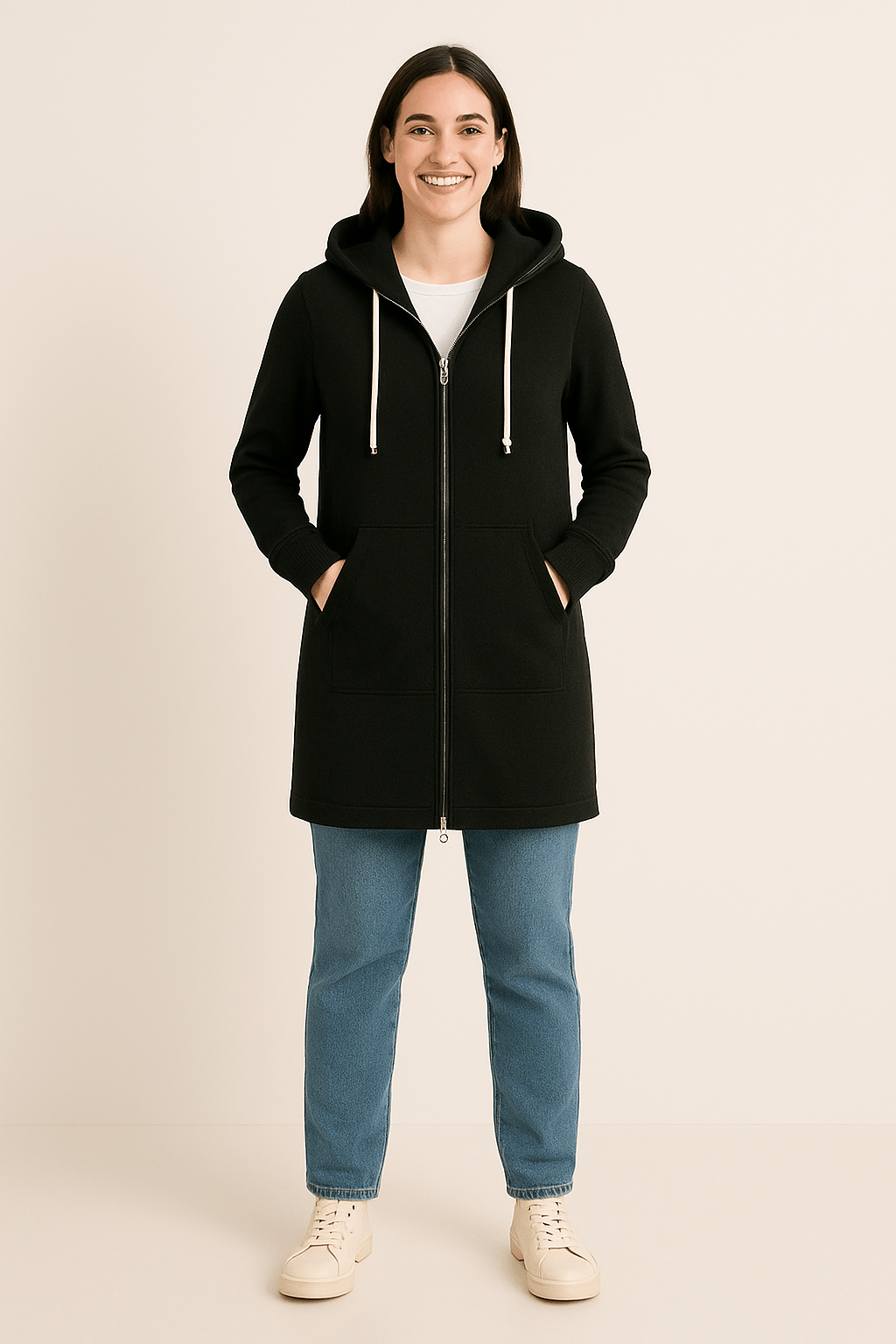 Ember Knee-Length Hoodie 1