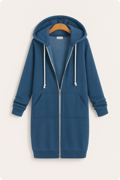 Ember Knee-Length Hoodie 3