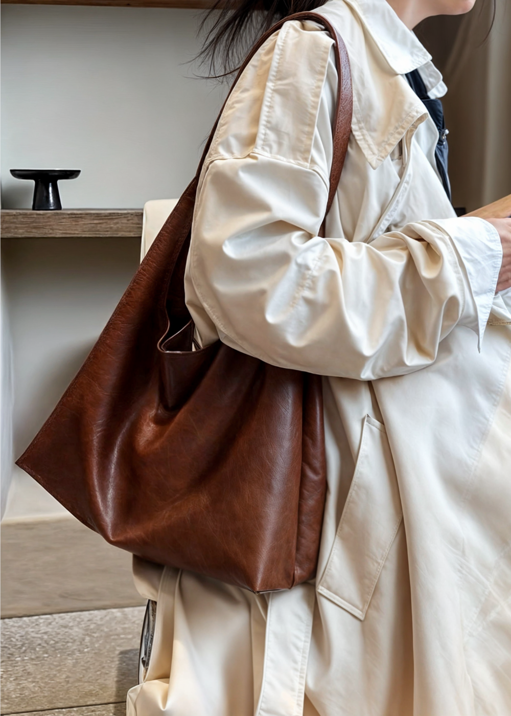 Women's Black Shoulder Bag | Timeless Design-6