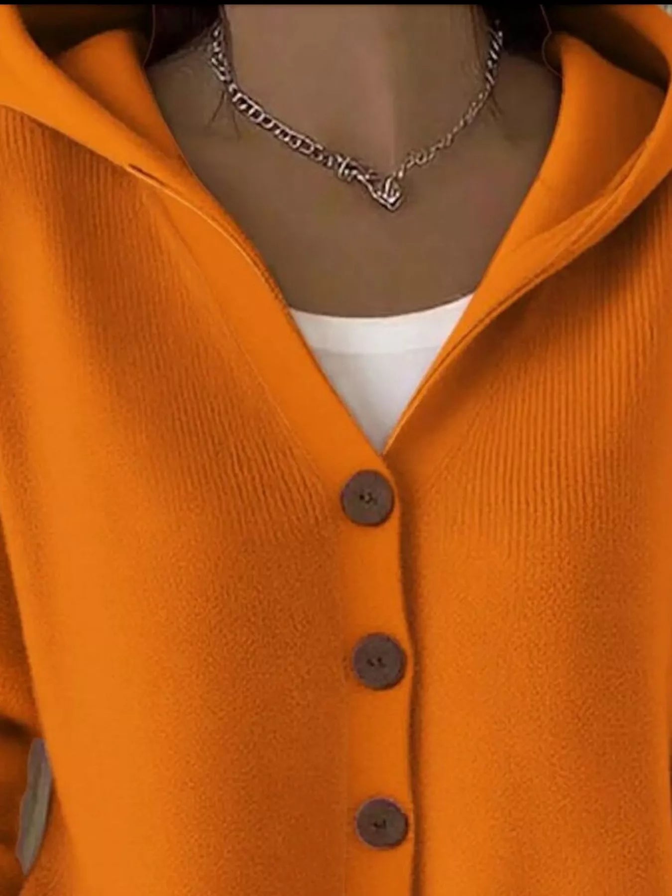 Full Size Button Up Long Sleeve Cardigan Plus Size 11