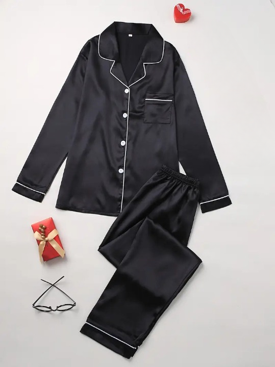 Grace | Casual silk pajama set 11