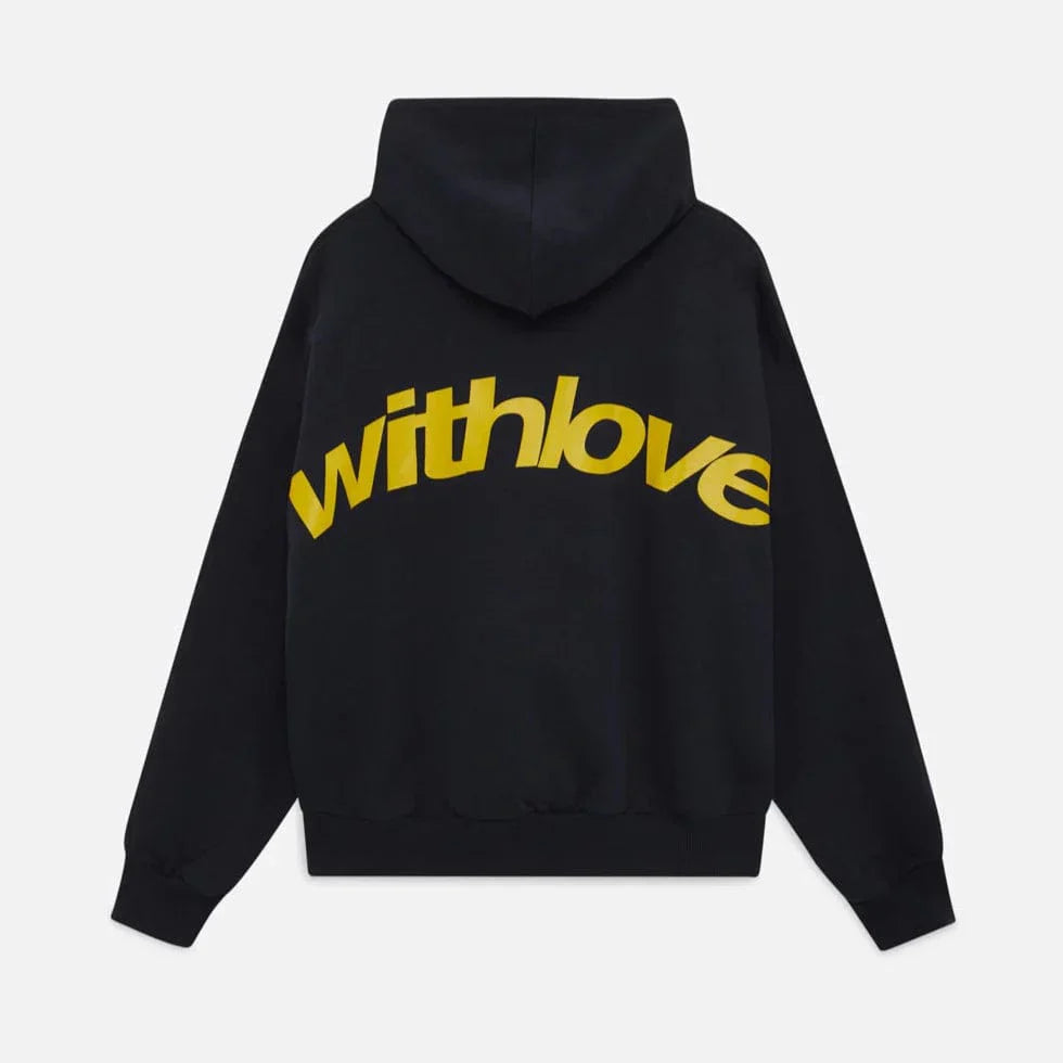 Hooded sweater with stylish “with love” logo on the back 3