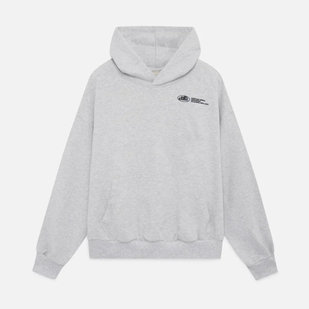 Hooded sweater with stylish “with love” logo on the back 7