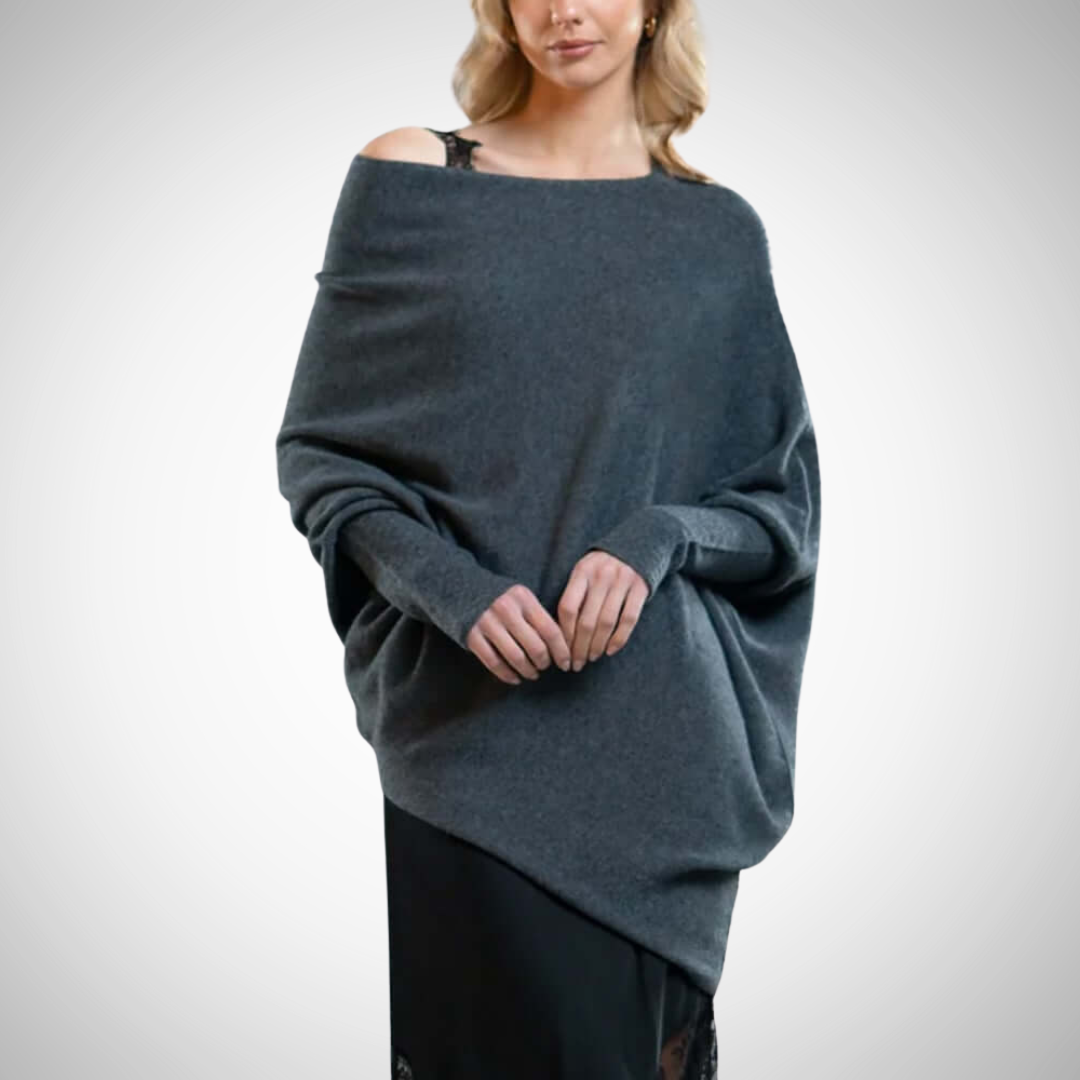 Jennifer Asymmetric Shoulder Sweater for Women 5