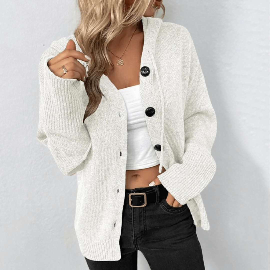 Julie | Women's Knitted Warm Cardigan | Button Down 1