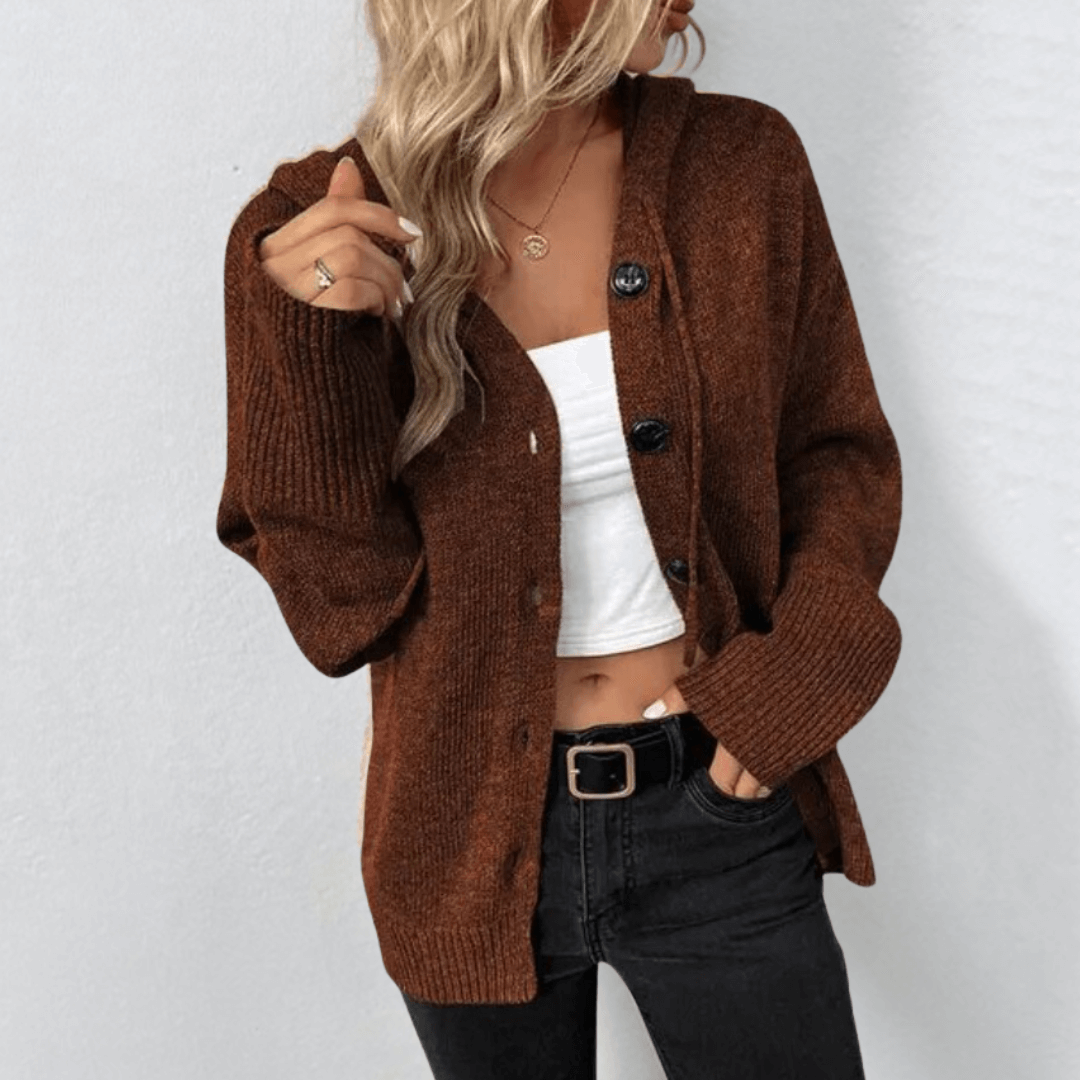 Julie | Women's Knitted Warm Cardigan | Button Down 2