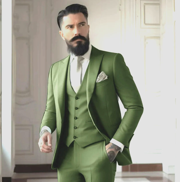 Klassischer Hochzeitsgastanzug für Herren | Einreihig 12