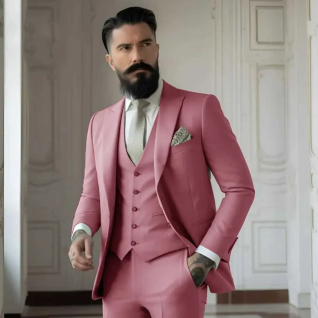 Klassischer Hochzeitsgastanzug für Herren | Einreihig 4