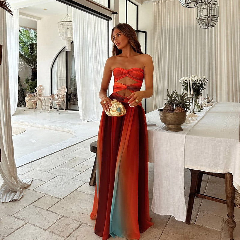 Laney | Strapless Maxi Dress 0
