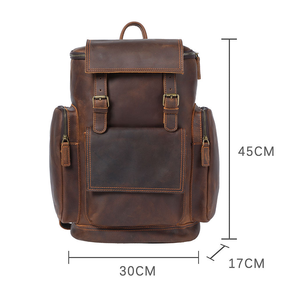 Leather Laptop Backpack | KALMAR 4