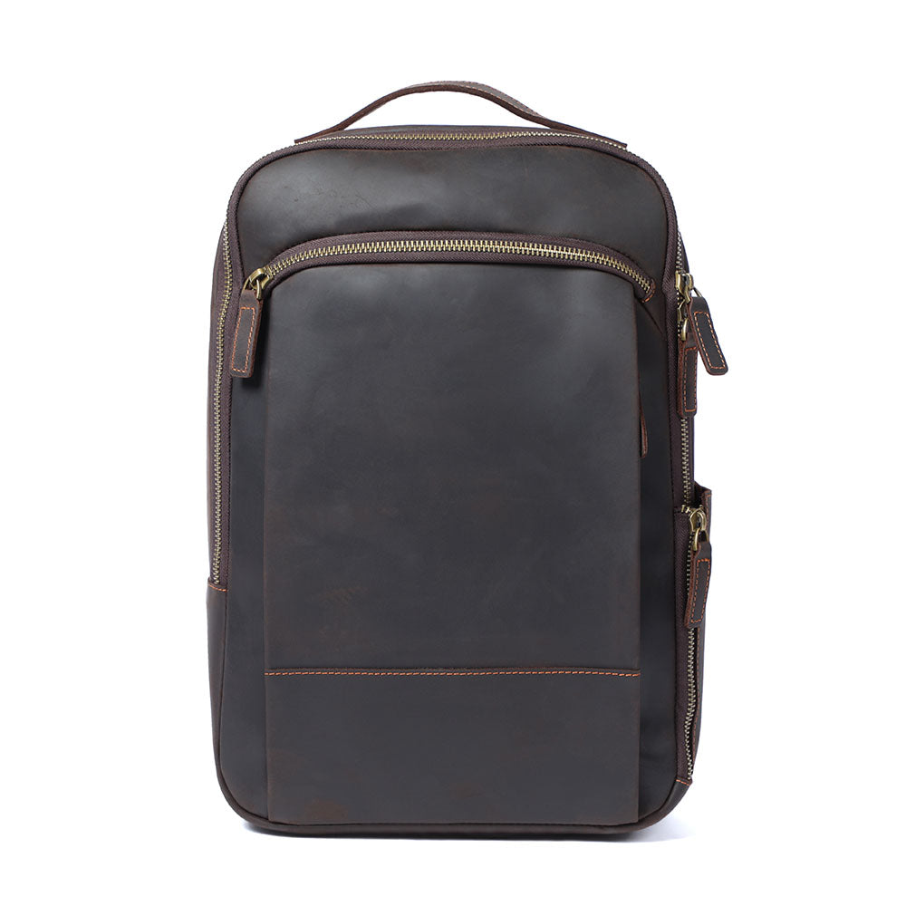 Leather Laptop Rucksack | LARVIK 0